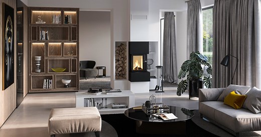 KINGFIRE GRANDE SC - Kaminofen und Raumteiler in Einem!