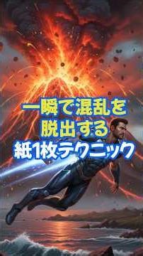 一瞬で混乱を脱出する、紙1枚テクニック