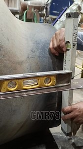 Measuring the offset of 36"X24" Eccentric reducer. | Christopher Rejano