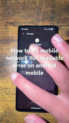 How to fix mobile network not available error on android mobile