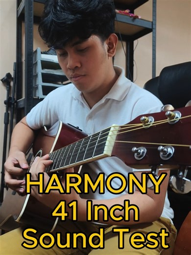 Harmony 41” Acoustic Guitar: A Listening Experience
