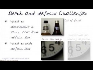 Depth and Defocus Challenges