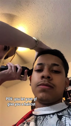 Girlfriend Gives Boyfriend a Haircut (POV)