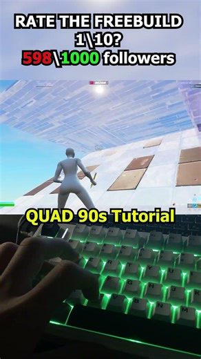 QUAD 90s FREEBUILD TUTORIAL #fortnite