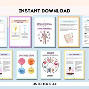 Interoception. Body Awareness. Digital Download. Sensory Processing. Self Regulation. Autism. Mindfulness Kids. Occupational Therapy. - Etsy