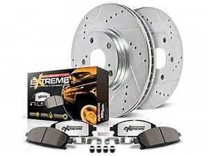 PowerStop Jeep Wrangler Z36 Extreme Truck and Tow Brake Rotor and Pad Kit; Front K3097-36 (07-18 Jeep Wrangler JK) - Free Shipping