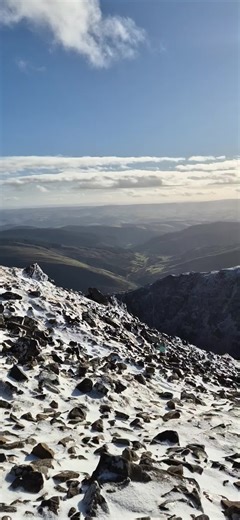 snow on cadder idris #motivation #hikingadventures #snowymountains #Hiking #veiws