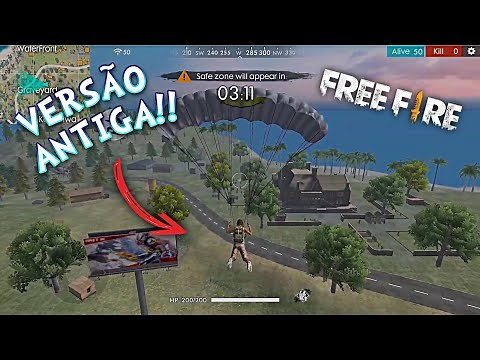 JOGUEI A VERSÃO ANTIGA DO FREE FIRE!! SÓ NOSTALGIA!