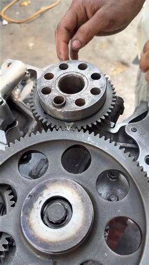 6-Cylinder Diesel Engine Timing Setup | Gear Fitting & Timing Marks Explained#dieselengine #shorts