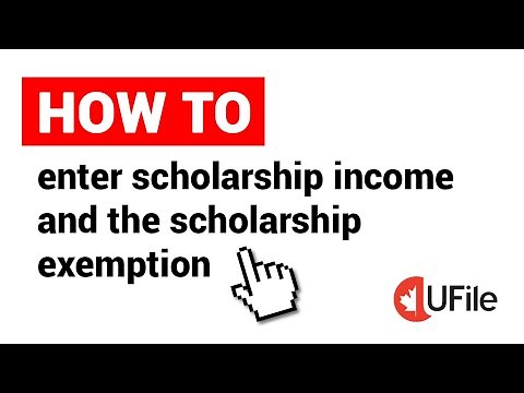 How to enter scholarship income and the scholarship exemption