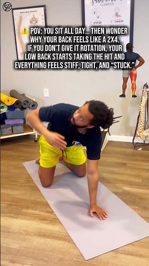 Spinal Rotation Exercise for Low Back Stiffness (Perfect After Sitting All Day)