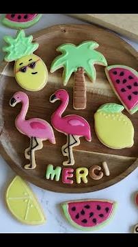 Biscuits décorés à la glace royale