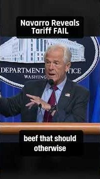 Opps! Peter Navarro admits Trump's tariffs wrecked supply chain