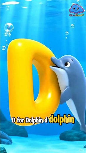 D for Dolphin! 🐬 Fun Phonics & Splash Song 🌊 #kidsvideo #alphabetsong