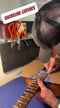 Takamine Jasmine Fret Crown #luthier #takamineguitars #fretwork #tutorial #musicnomad