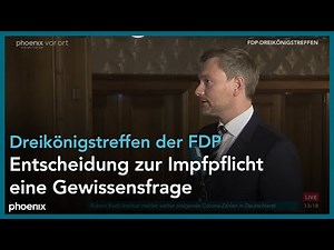 Interview mit Christian Lindner beim Dreikönigstreffen der FDP am 06.01.22