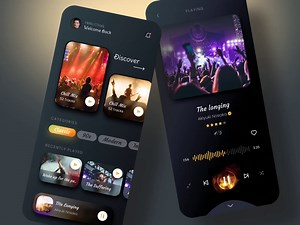 Music app design mobile app