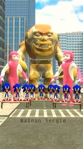 SONIC vs LIN GANG BOXER in GarrysMod COFFIN DANCE Part3 #lingang #sonic #trends #fypシ