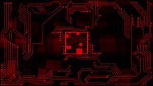 Download red  color circuit background for free