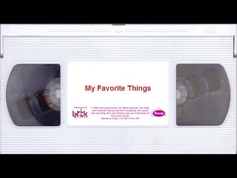 Barney - My Favorite Things (1998 Lyrick Studios VHS)