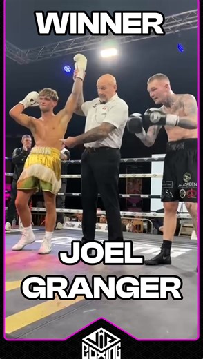 🥊 WINNER! 🥊 A comprehensive shutout win for York’s Joel Granger, who cruises past Dale Arrowsmith to move to 2-0 as a pro 👊 #JoelGranger #VIPBoxing #FightNightUnboxed #SunderlandLiveArena #TeamVIP #ProBoxing #NorthEastBoxing #FightNight #Winner | VIP Boxing Promotions