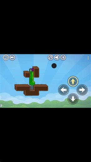 Level 12: The gravity trap! 🍎 Can you solve this? 🧠🐍#AppleWorm #Gaming #Level12 #Puzzle #Shorts