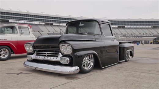 There's something women like about a pickup man! 👉️ LMC Truck Ultimate Truck Showcase 📍 16h Spring Lone Star Nationals #goodguys26 #lmctruck