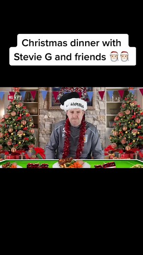Steven Gerrard Christmas Dinner with Football Friends