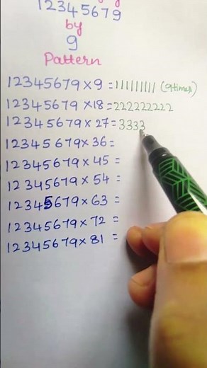 Mind-Blowing 12345679 Pattern | Magic Math Trick You Never Knew! #shorts #patterns #mathshorts #math