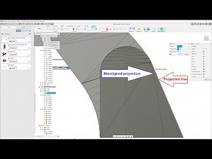 Fusion 360 - How to fix projections misaligned/wrongly offset projections