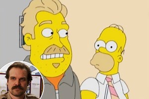 Stranger Things' David Harbour stars in The Simpsons' latest series as Mr Burns