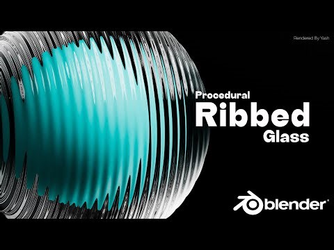 My First Tutorial :) | Procedural Ribbed Glass Shader | Blender 4.2