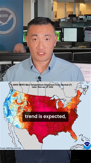 The start of the new year features active weather in the Pacific, with a Kona Low affecting Hawaii and a winter storm in Alaska. For much of the rest of the country, unseasonably warm temperatures are expected with above normal temperatures through the end of the week. Wet weather continues on the West Coast, though drier conditions are expected to return this weekend into next week. | NOAA NWS Weather Prediction Center
