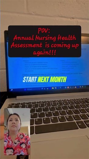 Just got the reminder that it's time for my annual nursing health assessment! 🏥 Gotta make sure I'm
