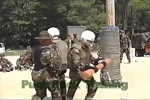 Fort Jackson basic training F 3-13, from 2003. Pugil Sticks training and fighting matches. Hooah. #army #infantry #airborne #vetradiosyndicate #freedom #navy #marines #parachute #BlueCord #basictraining #ranger #specialforces #fortjackson #drillsergeant | Vet Radio Syndicate