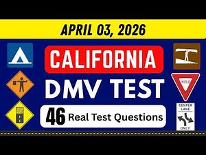 April 3, 2026 | California DMV Permit Test 2026 46 Real Applicant Test Questions for dmv Test
