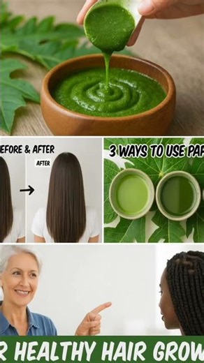 how to grow your hair faster using papaya leave I