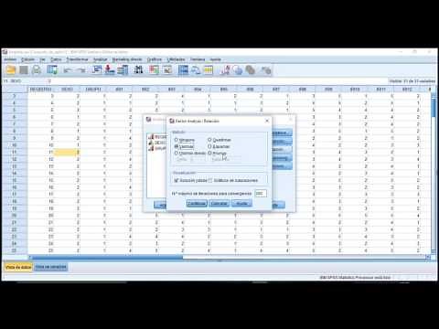 Análisis Factorial Exploratorio en SPSS