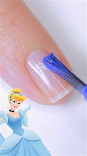 Cinderella Nail Art 💙 #nailart #disney | cutepolish