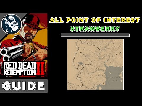 All Point of Interest RDR2 Strawberry | RDR2 Secret Locations Map