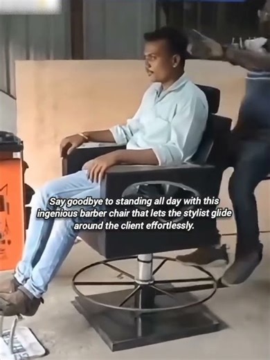 New Barber Invention Lets Stylists Work While Sitting Down