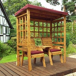 Charles Taylor Twin Seat Arbour with Cover