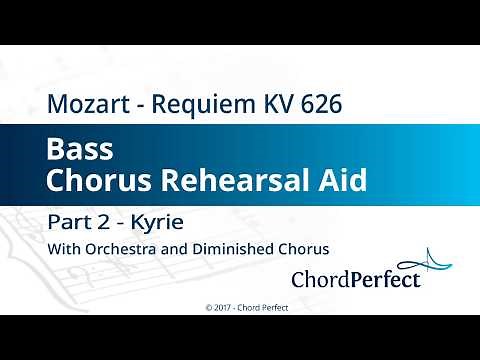 Mozart's Requiem Part 2 - Kyrie - Bass Chorus Rehearsal Aid