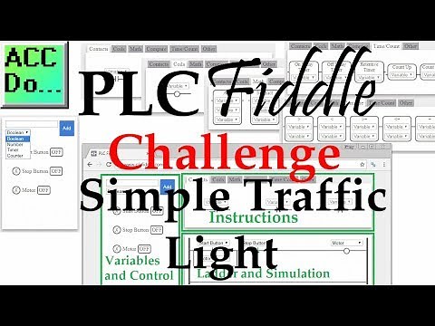 PLC Fiddle Simple Traffic Light Challenge Solution - Compare