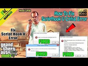 How to Fix Script Hook V Critical Error in GTA 5 || GTA 5 Script Hook V Fatal Error Fix In Detail