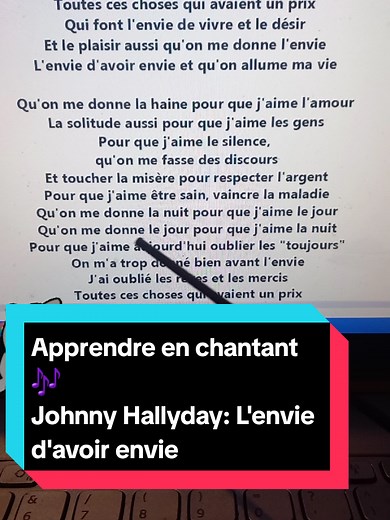 Johnny Hallyday: L'envie d'avoir envie - Karaoke