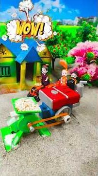 WOW! Mini Tractor Farming Machine Work | Toy Village Farming Story #shorts