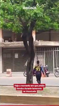 WATCH THE MOMENT A BUILDING COLLAPSES DURING AN EARTHQUAKE IN VENEZUELA
