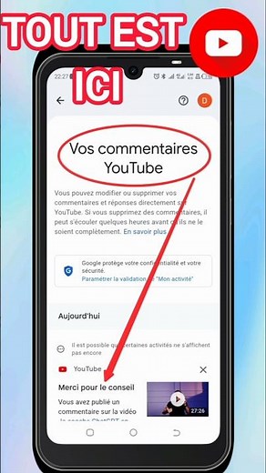 Voilà Où Youtube Met Tous Vos Commentaires Postés, tuto youtube, #youtube #smartphone #ytshorts