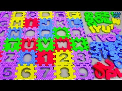 ABC 123 Puzzle|AbcdefghijklmnopqrstuvwxyZ12345678910 Puzzle|Learning Colors for Children| Number 123